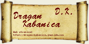 Dragan Kabanica vizit kartica
